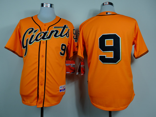 Men San Francisco Giants #9 Williams Orange MLB Jerseys